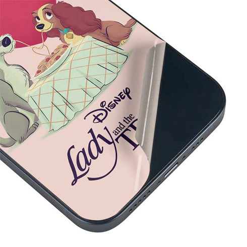 Disney Lady & The Tramp Spaghetti Dinner iPhone 14 Plus Skin